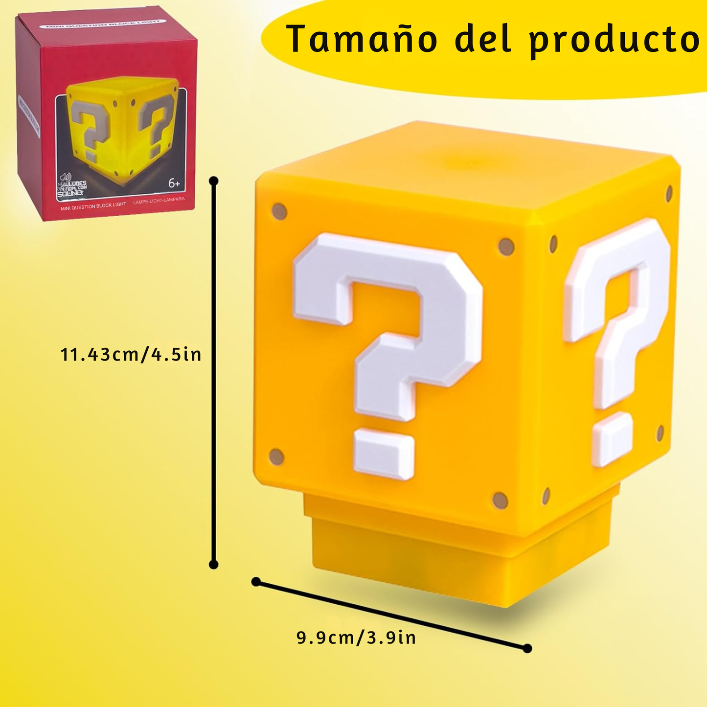 Lámpara Cubo Super Mario Bros